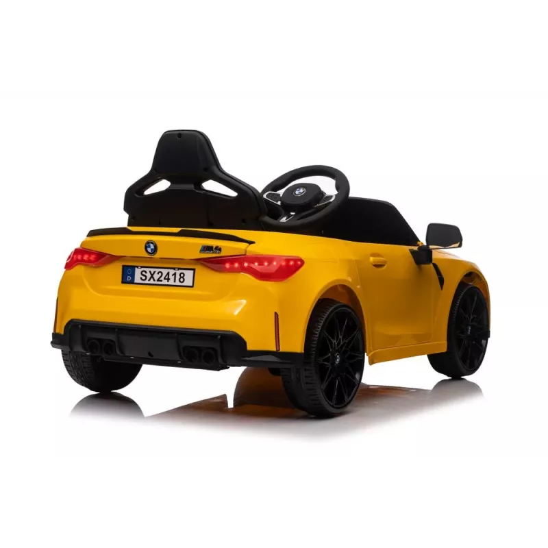 LEAN CARS elektrische kinderauto BMW M4 geel