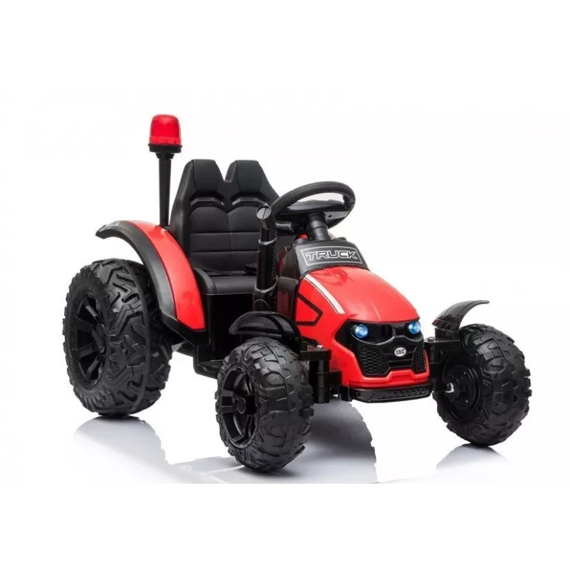 LEAN CARS Elektrische traptractor HZB-200 met aanhanger Rood