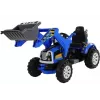 LEAN CARS Elektrische rijtractor met schepgraafmachine Blauw