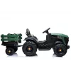 LEAN CARS Elektrische tractor met aanhanger BDM0925 legergroen