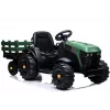 LEAN CARS Elektrische tractor met aanhanger BDM0925 legergroen