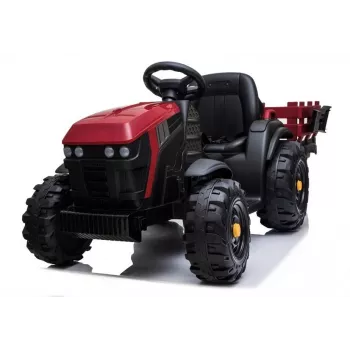 LEAN CARS elektrische traptractor met aanhanger BDM0925 rood