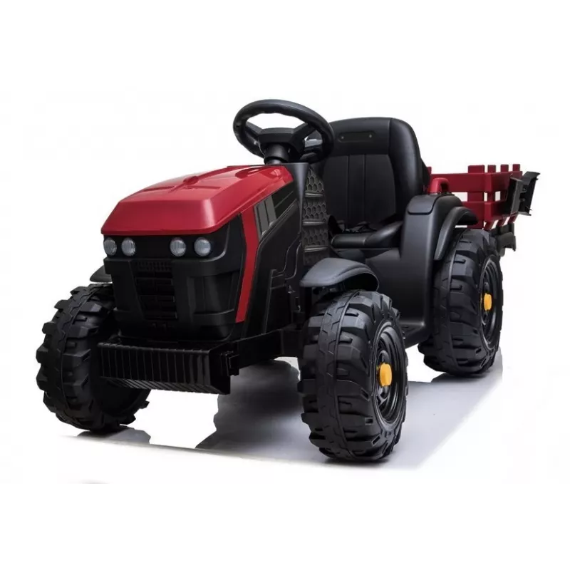LEAN CARS elektrische traptractor met aanhanger BDM0925 rood