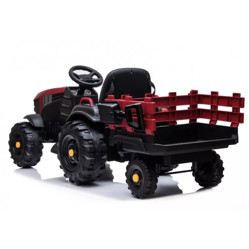 LEAN CARS elektrische traptractor met aanhanger BDM0925 rood