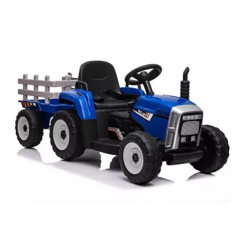 LEAN CARS Elektrische traptractor met aanhanger XMX611 Blauw