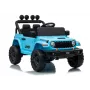 LEAN CARS Jeep Rubicon DK-JWR558 24V lichtblauw accu kindervoertuig met ouderlijke afstandsbediening