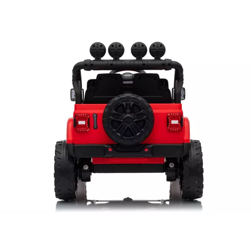 LEAN CARS Jeep Rubicon DK-JWR558 24V rode accu-aangedreven auto