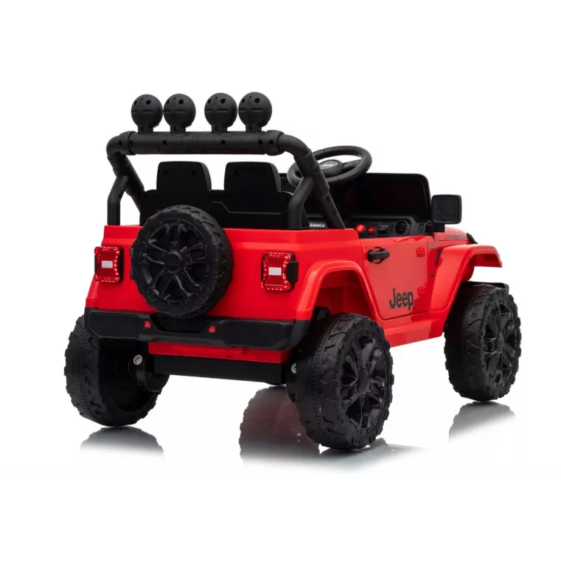 LEAN CARS Jeep Rubicon DK-JWR558 24V rode accu-aangedreven auto