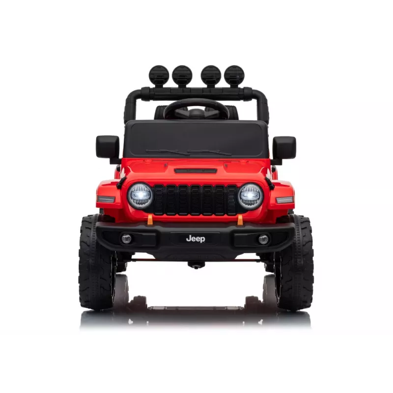 LEAN CARS Jeep Rubicon DK-JWR558 24V rode accu-aangedreven auto