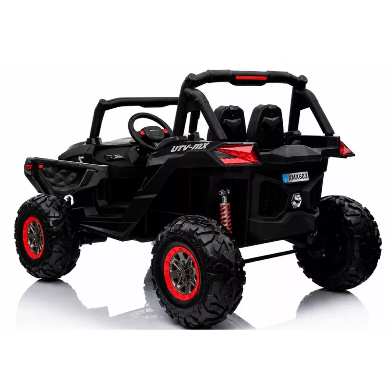 LEAN CARS Jeep XMX603 elektrische kinderauto - zwart met MP3