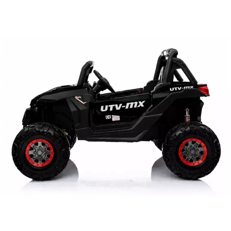 LEAN CARS Jeep XMX603 elektrische kinderauto - zwart met MP4