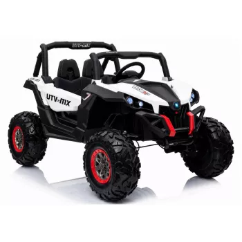 LEAN CARS Jeep XMX603 elektrische kinderauto - wit met MP4