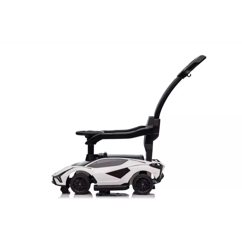 LEAN CARS Lamborghini QLS-996T ride-on duwauto met duwstang – wit