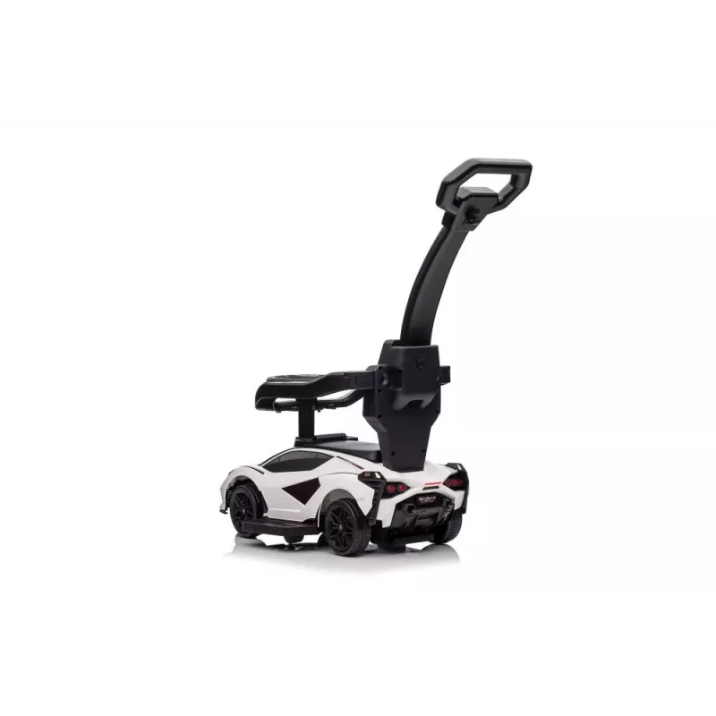 LEAN CARS Lamborghini QLS-996T ride-on duwauto met duwstang – wit
