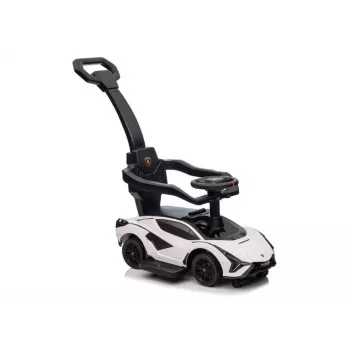 LEAN CARS Lamborghini QLS-996T ride-on duwauto met duwstang – wit