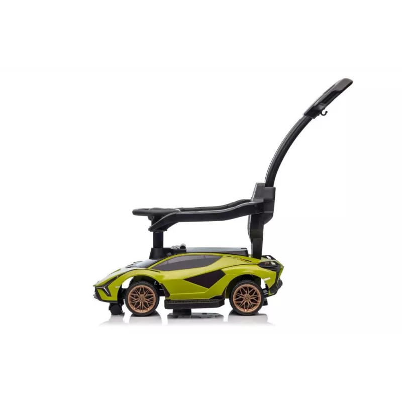 LEAN CARS Lamborghini QLS-996T ride-on met duwstang, groen