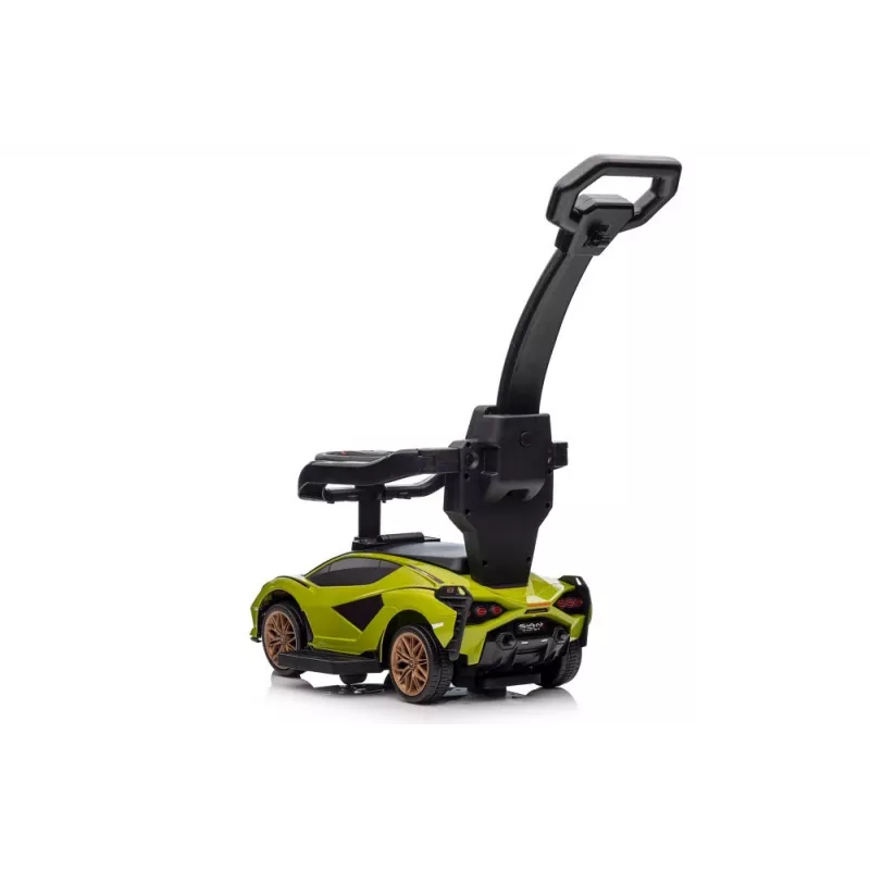 LEAN CARS Lamborghini QLS-996T ride-on met duwstang, groen