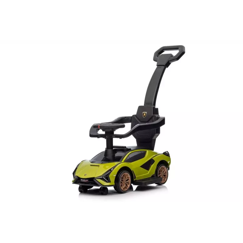 LEAN CARS Lamborghini QLS-996T ride-on met duwstang, groen
