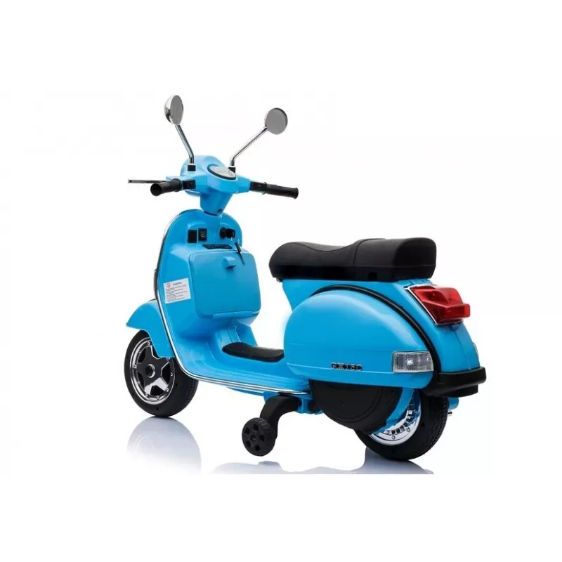 LEAN CARS Vespa scooter elektrische kindermotor - blauw
