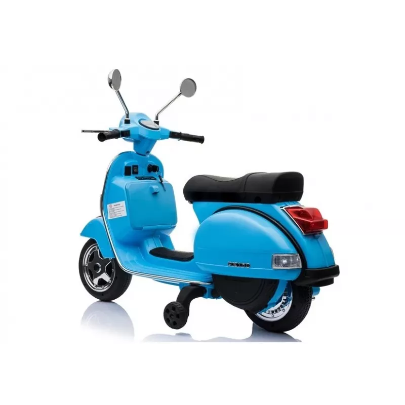 LEAN CARS Vespa scooter elektrische kindermotor - blauw