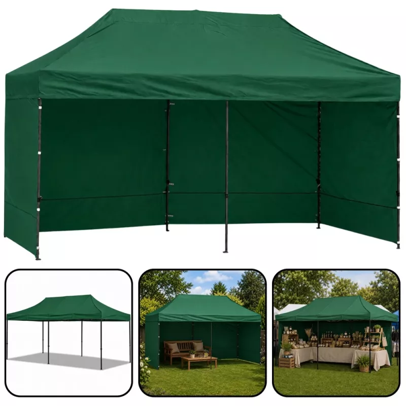 LEAN Express partytent catering bedrijfspaviljoen groen 3x6 m