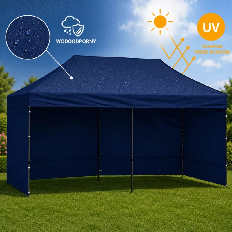 LEAN Express partytent catering bedrijfspaviljoen marineblauw 3x6 m