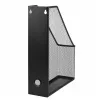 LEAN Metalen bureau-organizer standaard voor documenten en ordners, verticaal, zwart, A4