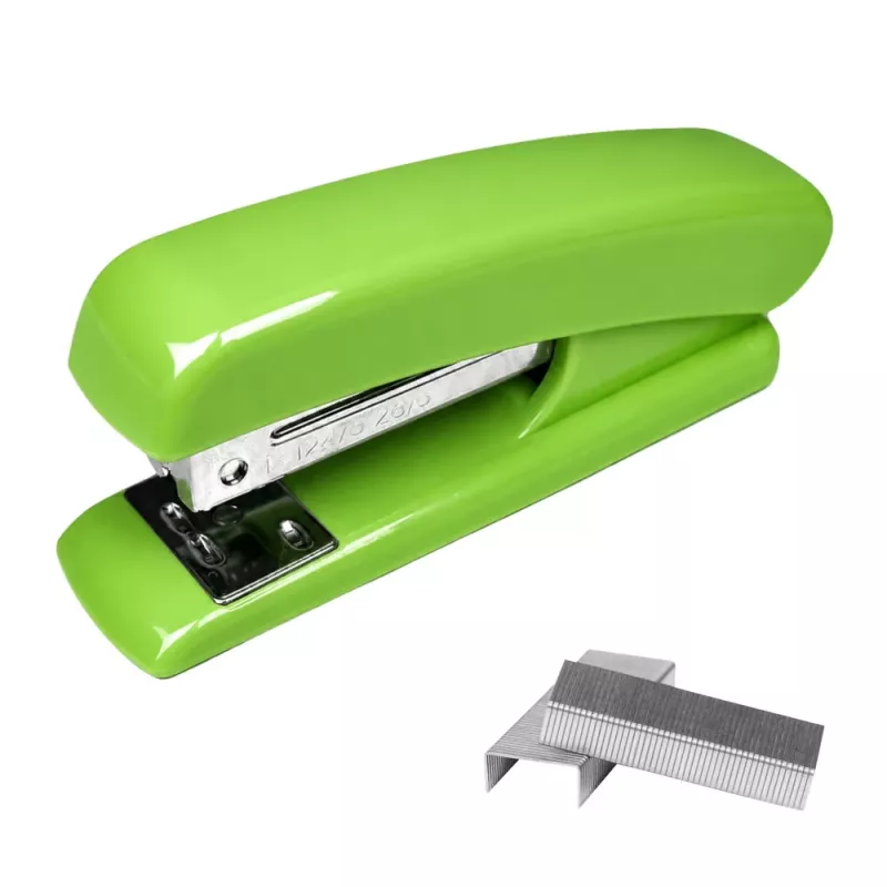 LEAN metalen bureaunietmachine voor max. 25 vel, 24/6 26/6 nietjes, groen