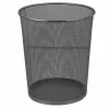 LEAN bureaupapierbak metaalgaas rond zilver 19 L