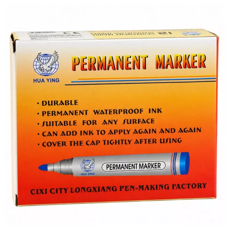 LEAN permanentmarker watervast punt zwart 1 stuk