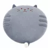 LEAN rond pluche stoelkussen kat grijs zachte zitting 40 cm