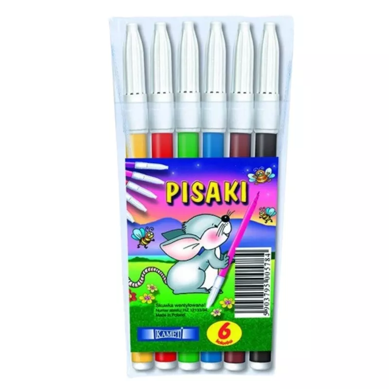 LEAN SCHOOL KAMET viltstiften 6 kleuren