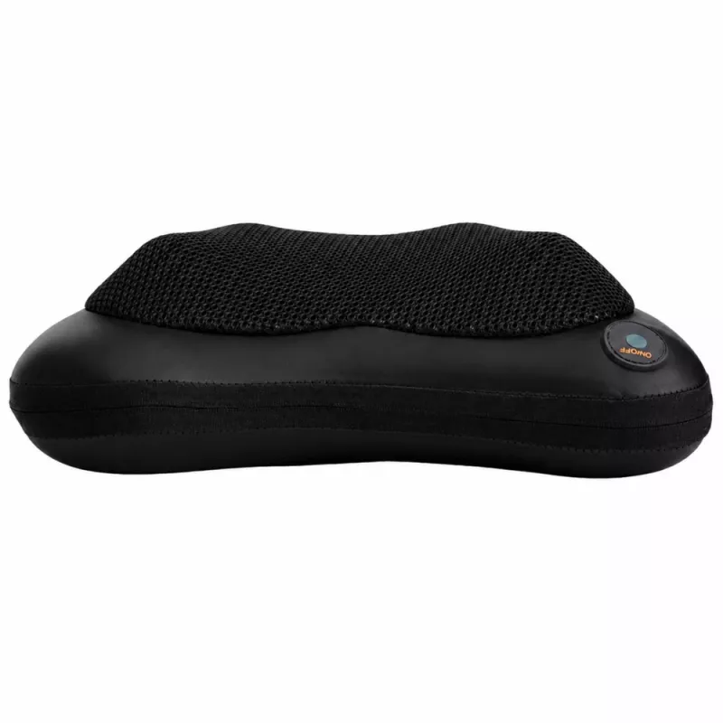 LEAN Shiatsu-massagekussen voor rug en nek met verwarming zwart
