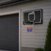 LEAN SPORT 30566 basketbalring en backboard - 90cm polycarbonaat bord, wandmontage, zwart/rood