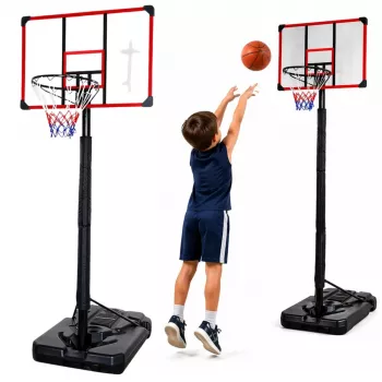 LEAN SPORT basketbalpaal mobiele verstelbare standaard 200-305cm