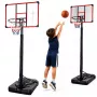 LEAN SPORT basketbalpaal mobiele verstelbare standaard 200-305cm