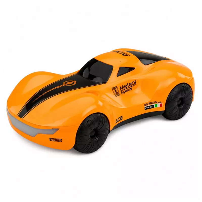 LEAN TOYS 1:16 2,4 GHz 4WD RC driftauto met rookeffect, LED-lichten en geluid, oranje