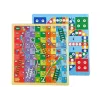 LEAN TOYS 3-in-1 magnetisch krijtbord, blauwe speeltafel