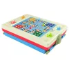 LEAN TOYS 3-in-1 magnetisch krijtbord, blauwe speeltafel