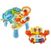 LEAN TOYS 4in1 buggy-leertafel-loopfiets-fiets voor baby's blauw