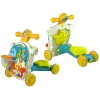 LEAN TOYS 4in1 buggy-leertafel-loopfiets-fiets voor baby's blauw