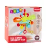 LEAN TOYS 6-in-1 sensorische speelgoed bijtring trekkoorden Pop-It kleurrijk