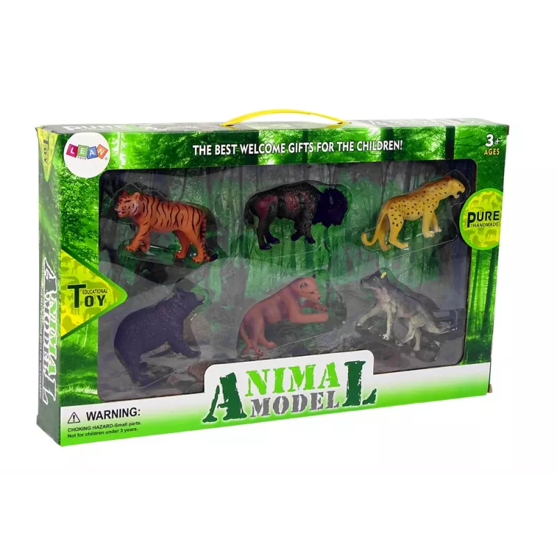 LEAN TOYS Afrikaanse bosdieren figurenset beer tijger