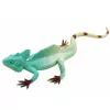LEAN TOYS Agama Lizard zeilboot rubberen figuur rekbaar realistisch 16 cm