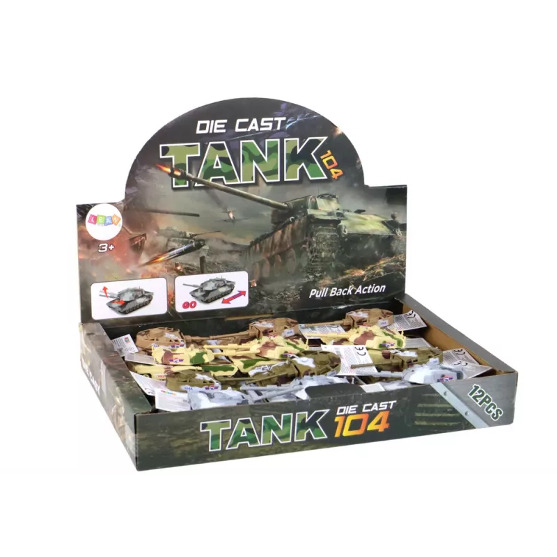 LEAN TOYS aluminium tank met wrijvingsaandrijving, diverse kleuren