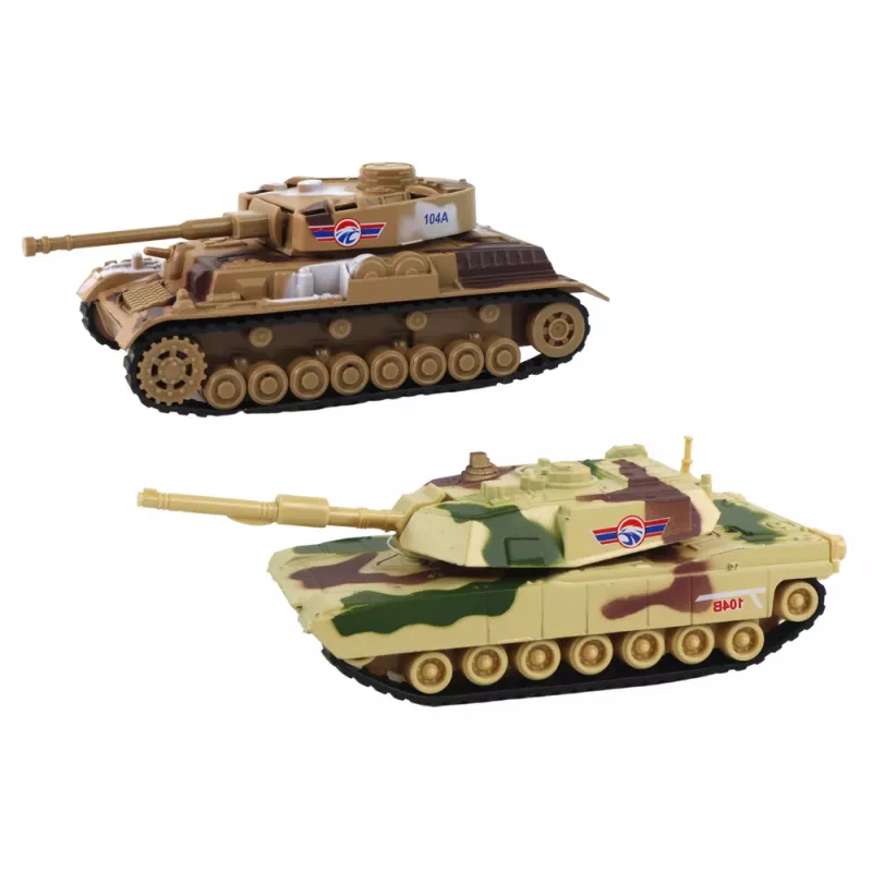 LEAN TOYS aluminium tank met wrijvingsaandrijving, diverse kleuren