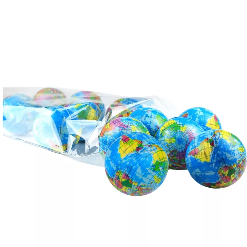 LEAN TOYS Anti-stressbal Kneedbol Aarde Oefenbal 6cm