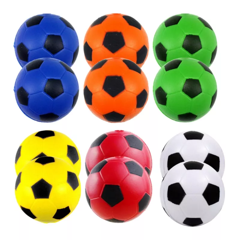 LEAN TOYS Anti-stress stuiterballen set van 12 kleurrijk 6,5cm
