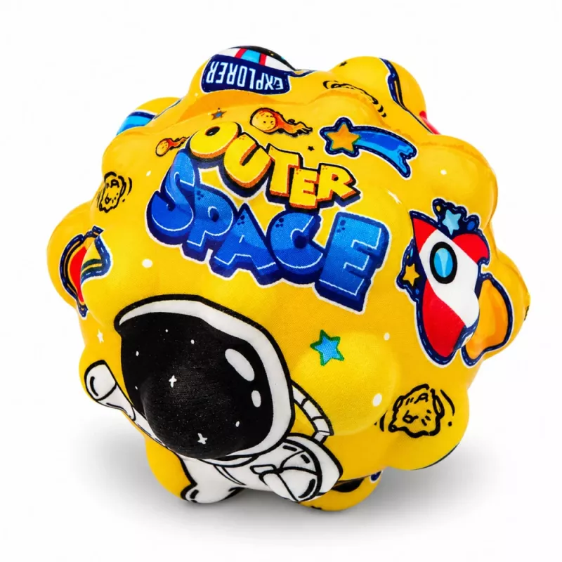 LEAN TOYS Anti-stress schuimbal met noppen om te stuiteren Kosmos 7 cm