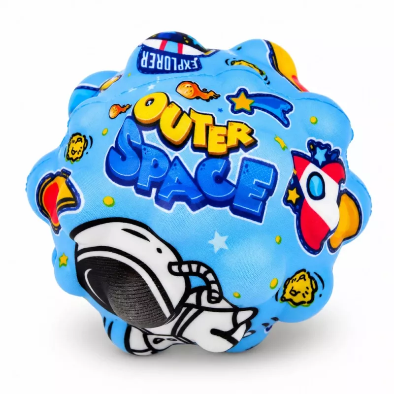 LEAN TOYS Anti-stress schuimbal met noppen om te stuiteren Kosmos 7 cm